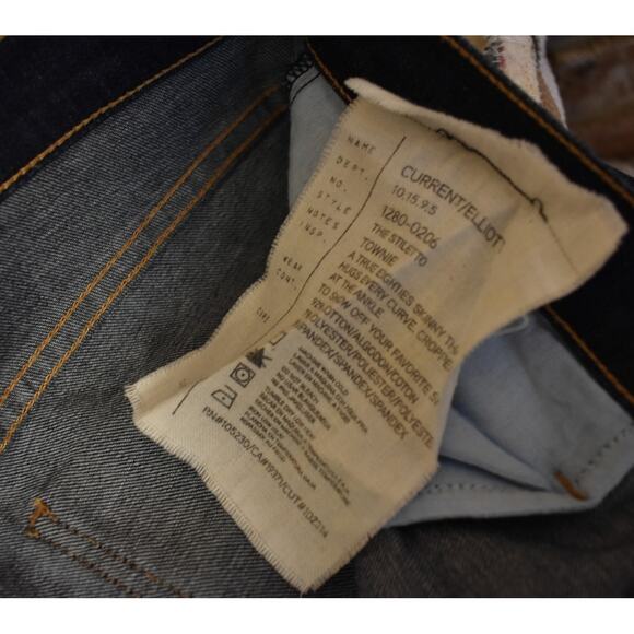 Current Elliott The Stiletto Townie Dark Wash Skinny Jeans Size 30 - Picture 7 of 8